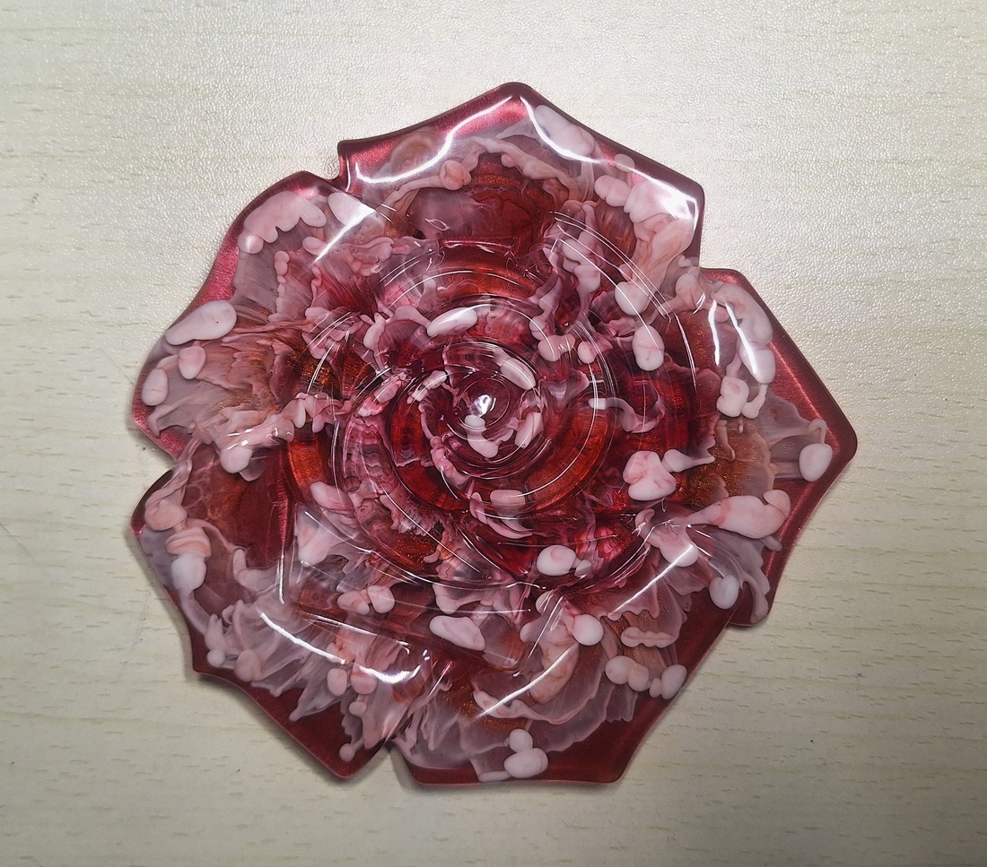 Suport pentru pahar,trandafir - casă & stil de viață - accesorii pentru decorat casa - decorațiuni de masă și decorațiuni pentru rafturi  - boluri din ceramică, boluri decorative - Artynos.ro