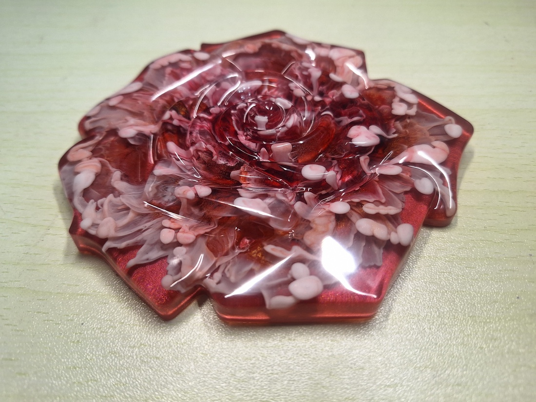 Suport pentru pahar,trandafir - casă & stil de viață - accesorii pentru decorat casa - decorațiuni de masă și decorațiuni pentru rafturi  - boluri din ceramică, boluri decorative - Artynos.ro