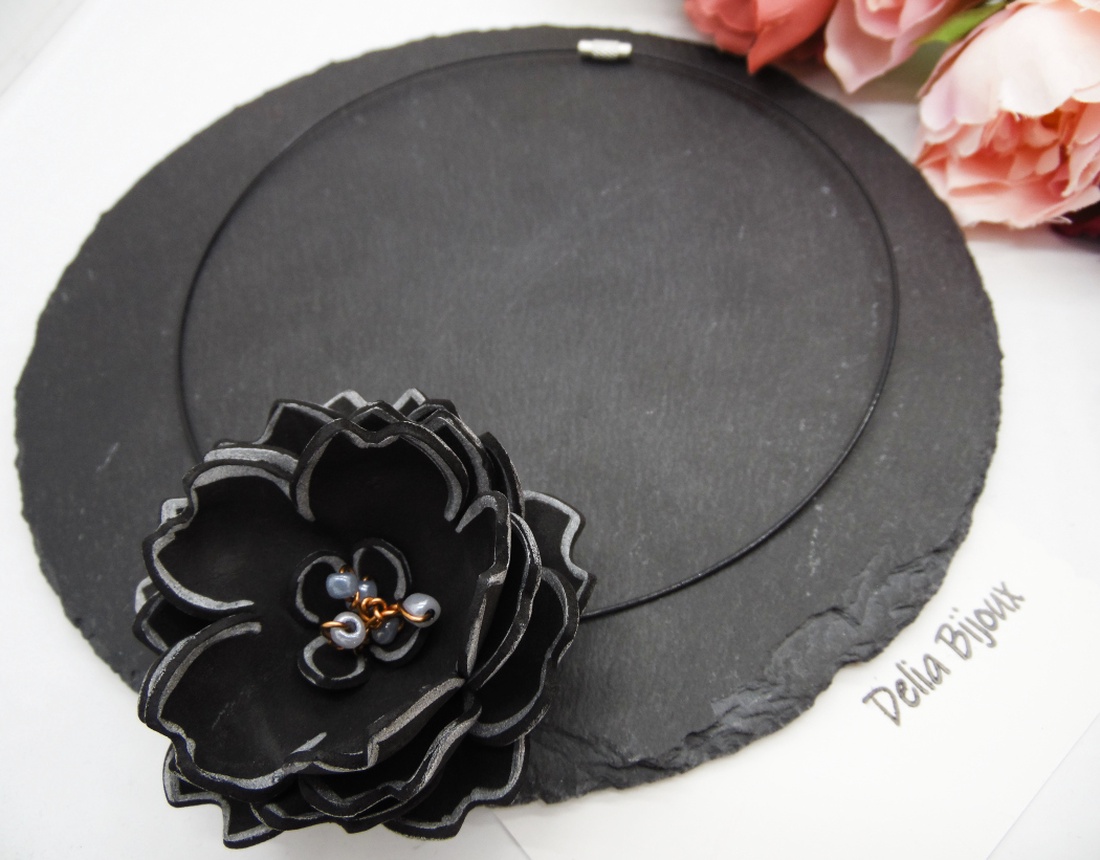 Colier handmade statement unicat -floral- foamiran (cod1256) - bijuterii - coliere - coliere statement - Artynos.ro Colier handmade statement unicat -floral- foamiran (cod1256) - bijuterii - coliere - coliere statement - Artynos.ro