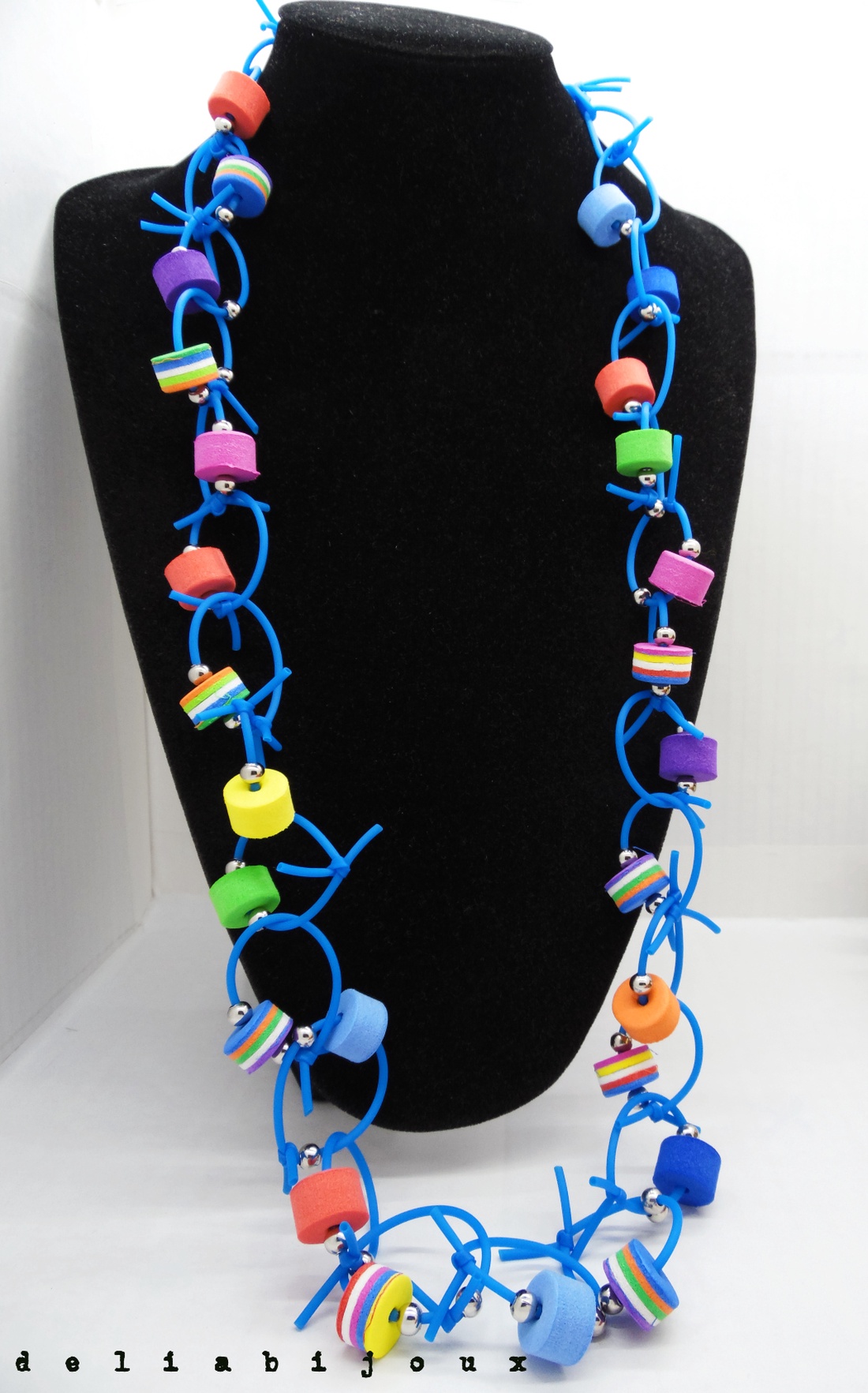 Colier statement unicat multicolor din silicon si foamiran (cod1277) - bijuterii - coliere - coliere statement - Artynos.ro Colier statement unicat multicolor din silicon si foamiran (cod1277) - bijuterii - coliere - coliere statement - Artynos.ro