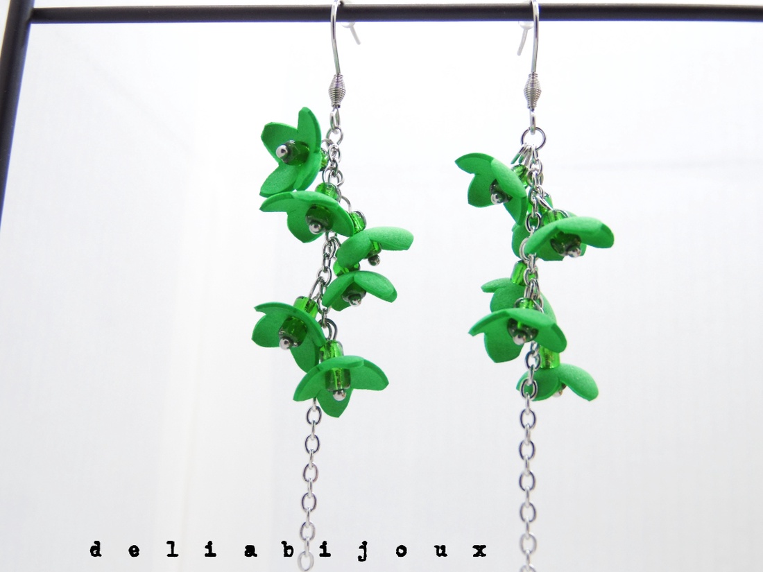 Cercei Handmade unicat cu flori (cod1182) - bijuterii - cercei - cercei candelabru - Artynos.ro Cercei Handmade unicat cu flori (cod1182) - bijuterii - cercei - cercei candelabru - Artynos.ro