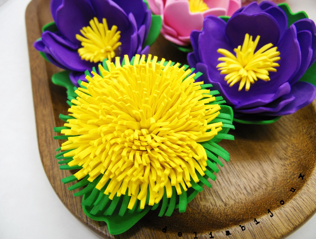 Brosa handmade Păpădia Primăverii- Martisor (cod1169) - bijuterii - broșe - Artynos.ro