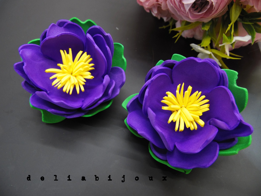 Brosa statement handmade unicat - Martisor - floare (cod1167) - bijuterii - broșe - Artynos.ro