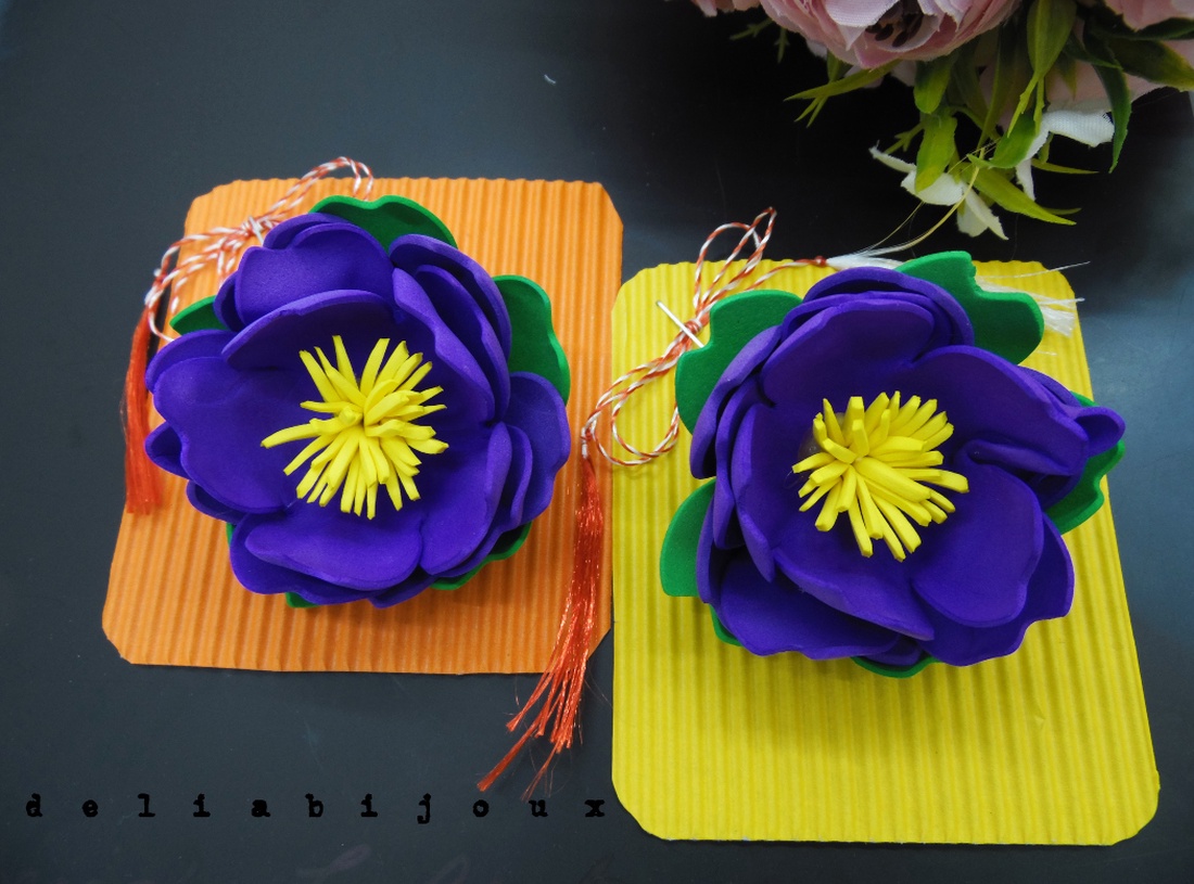 Brosa statement handmade unicat - Martisor - floare (cod1167) - bijuterii - broșe - Artynos.ro