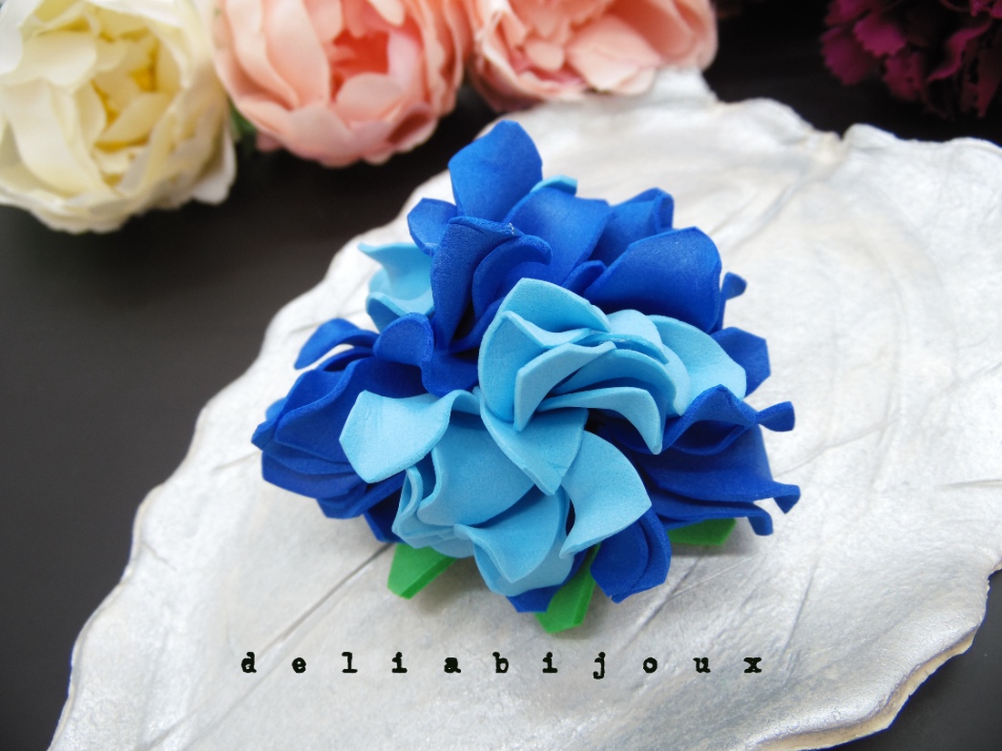 Brosa statement handmade unicat - Martisor - floare (cod954) - bijuterii - broșe - Artynos.ro