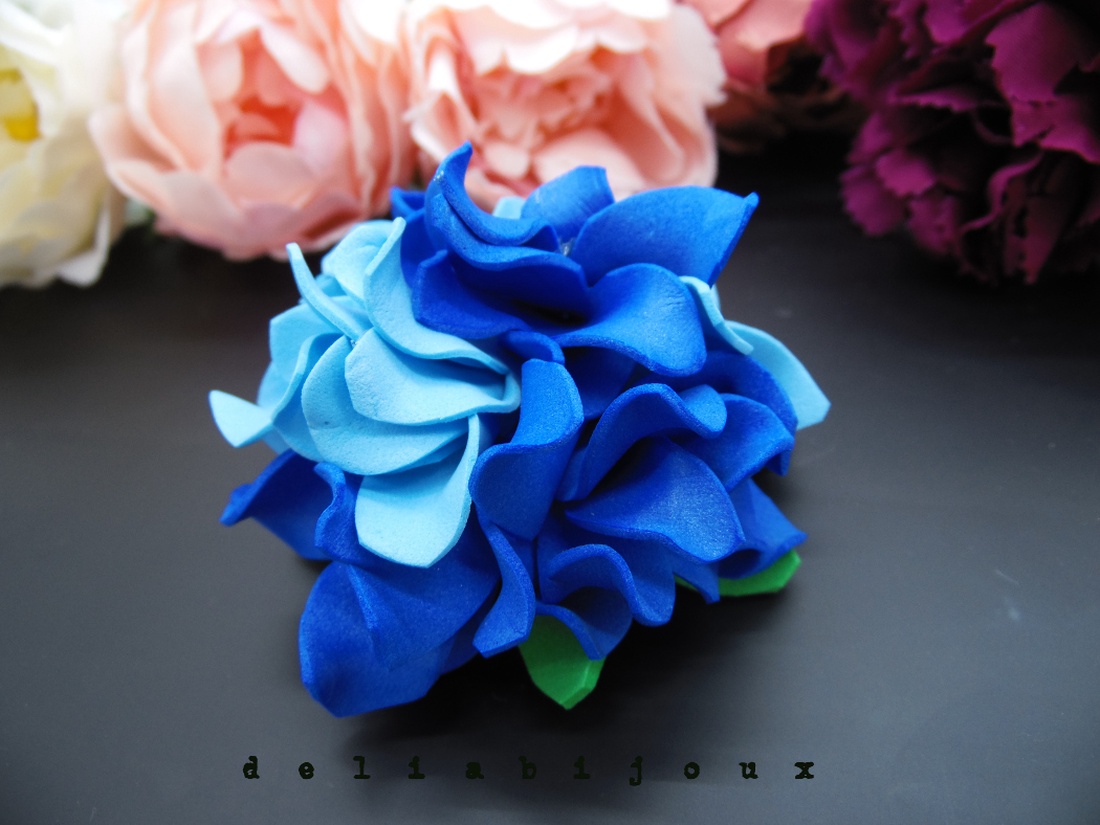 Brosa statement handmade unicat - Martisor - floare (cod954) - bijuterii - broșe - Artynos.ro