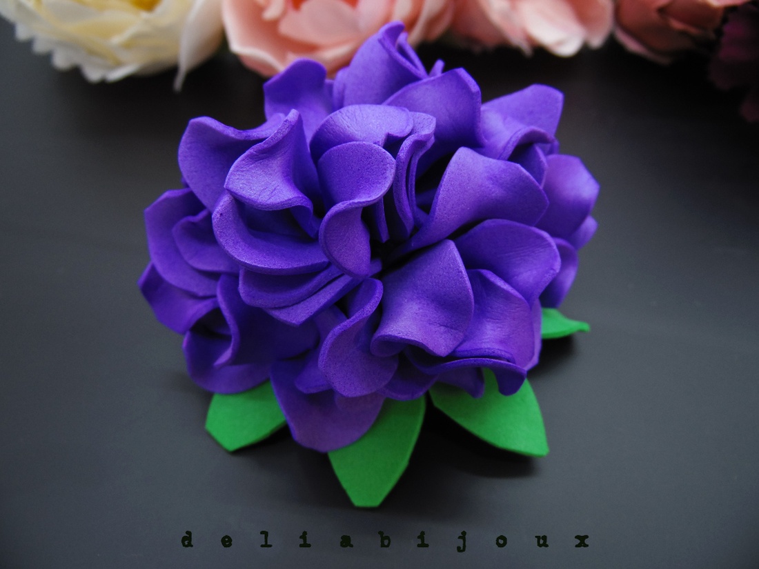 Brosa statement handmade unicat - Martisor - floare (cod951) - bijuterii - broșe - Artynos.ro