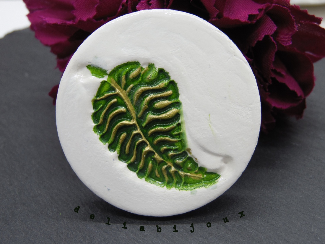 Brosa statement handmade unicat - Martisor (cod927) - bijuterii - broșe - Artynos.ro