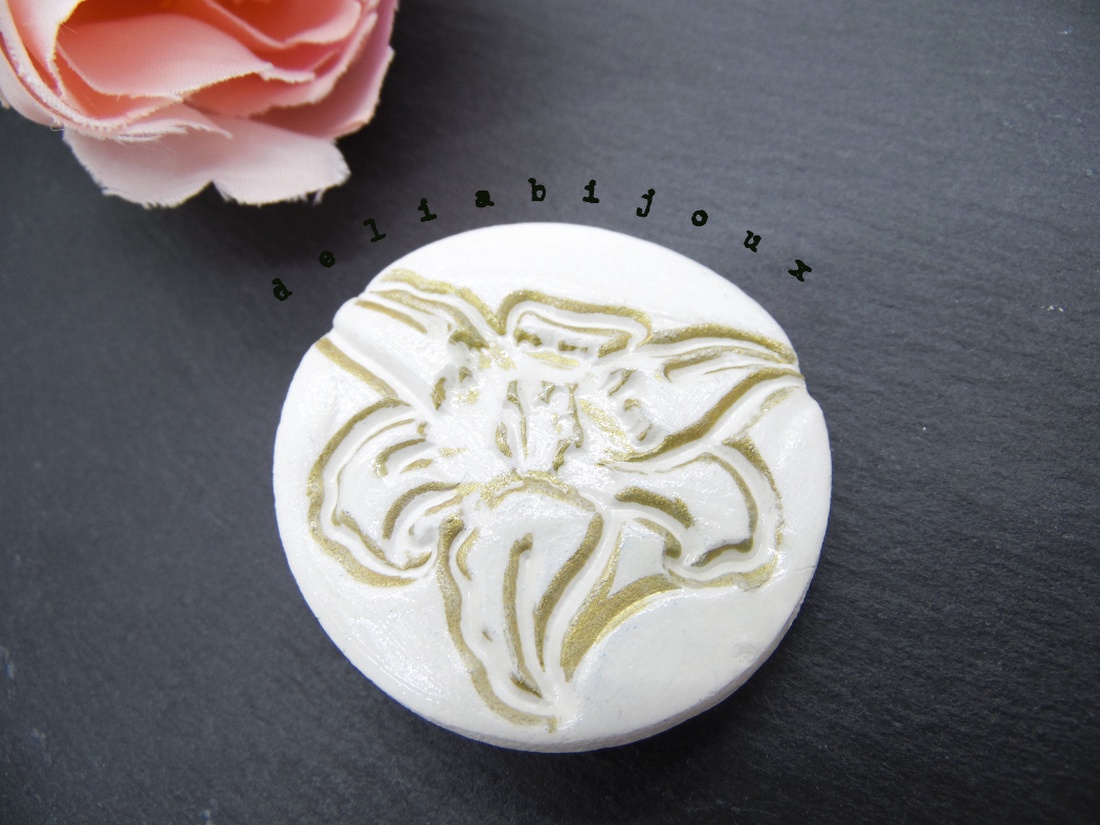 Brosa statement handmade unicat - Martisor (cod928) - bijuterii - broșe - Artynos.ro