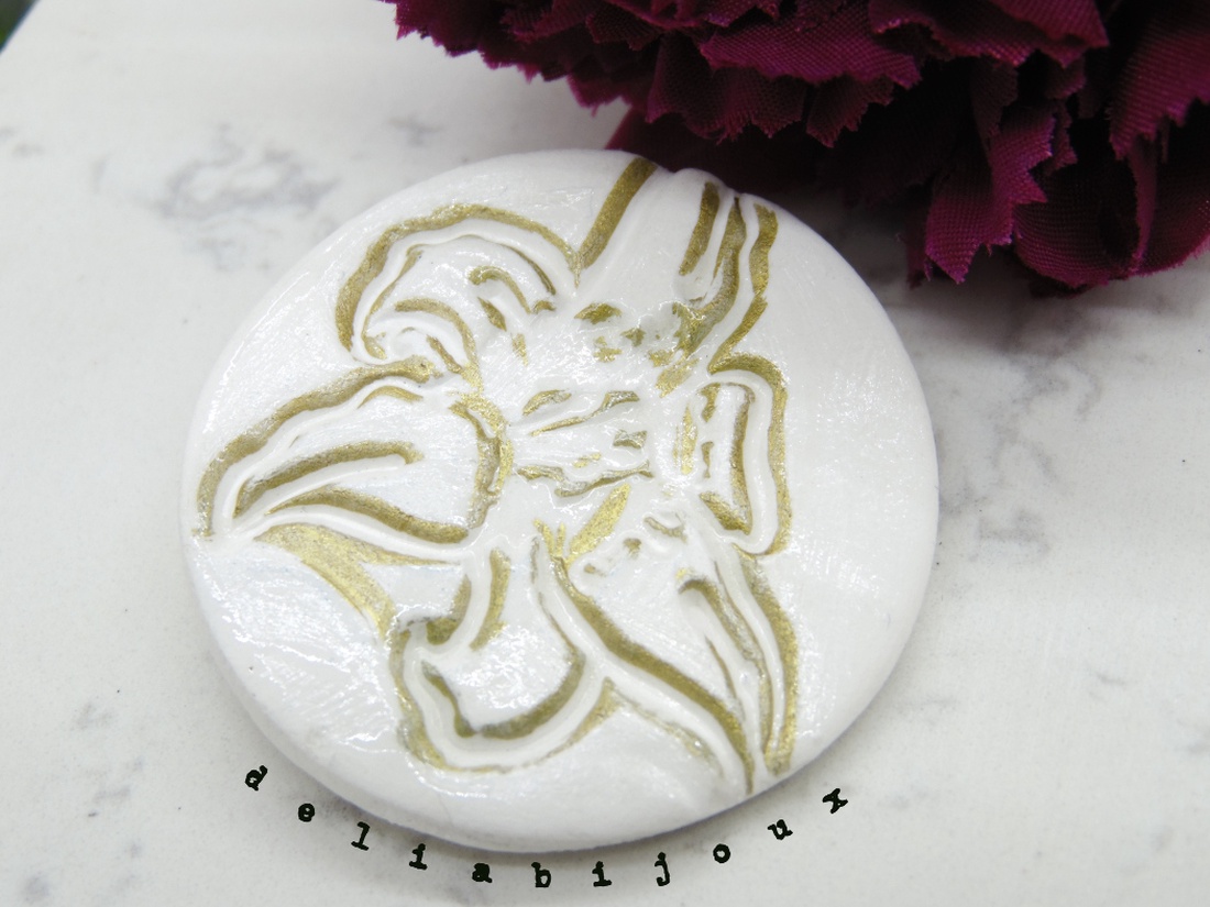 Brosa statement handmade unicat - Martisor (cod928) - bijuterii - broșe - Artynos.ro