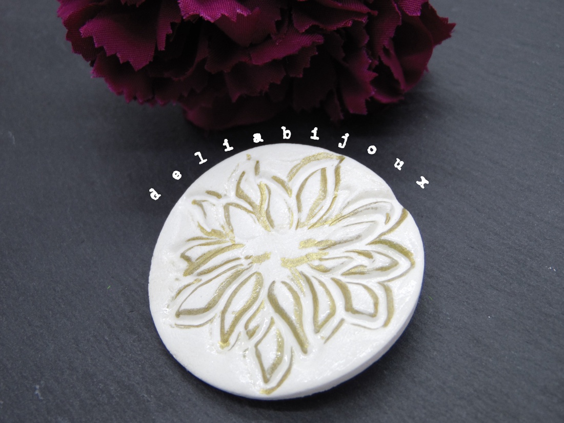 Brosa statement handmade unicat - Martisor (cod959) - bijuterii - broșe - Artynos.ro