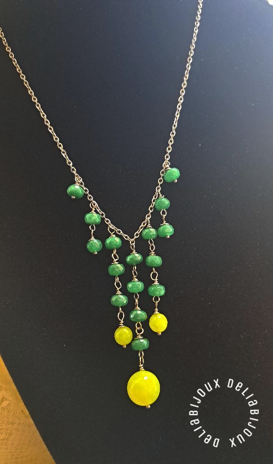 Set de bijuterii handmade unicat agate si jad (cod1403) - bijuterii - seturi de bijuterii - Artynos.ro