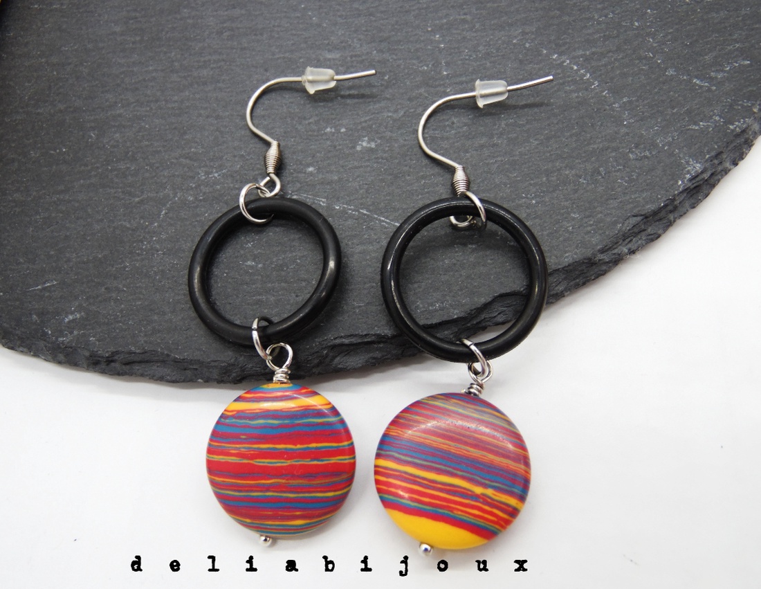 Cercei handmade statement - Stil Industrial (cod1100) - bijuterii - cercei - cercei din pietre semiprețioase - Artynos.ro