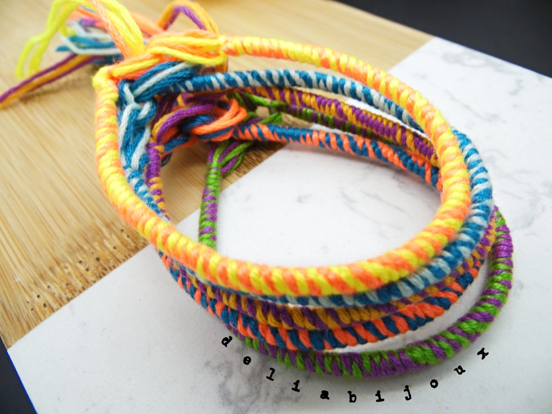 Set Brățări Prieteniei Handmade � 5 Brățări Colorate din Ață de Bumbac (cod1081) - bijuterii - brățări - brățări împletite - Artynos.ro