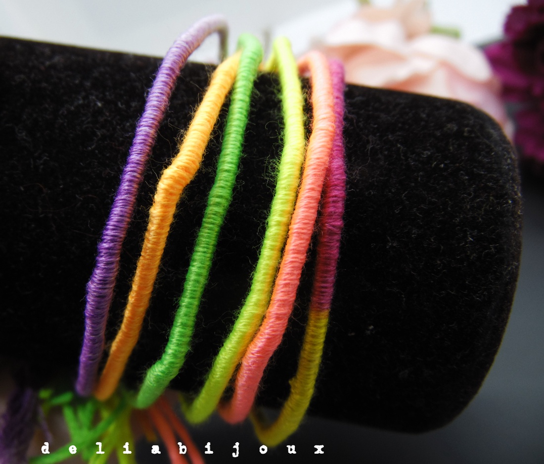 Set Brățări Prieteniei Handmade � 5 Brățări Colorate din Ață de Bumbac (cod946) - bijuterii - brățări - brățări împletite - Artynos.ro