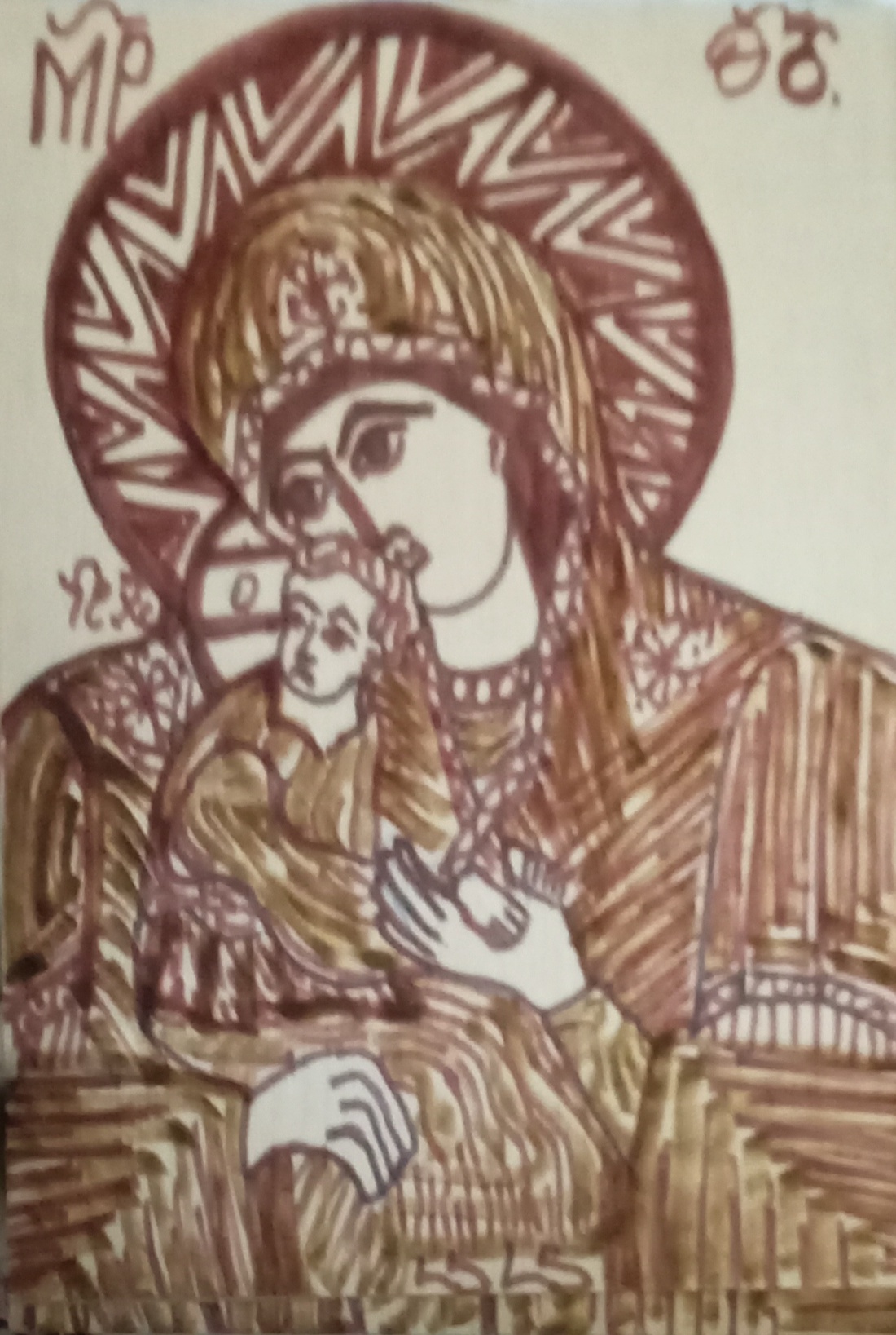 Icoane pirogravura pe lemn  - casă & stil de viață - accesorii religioase - icoane cu sfinți - Artynos.ro