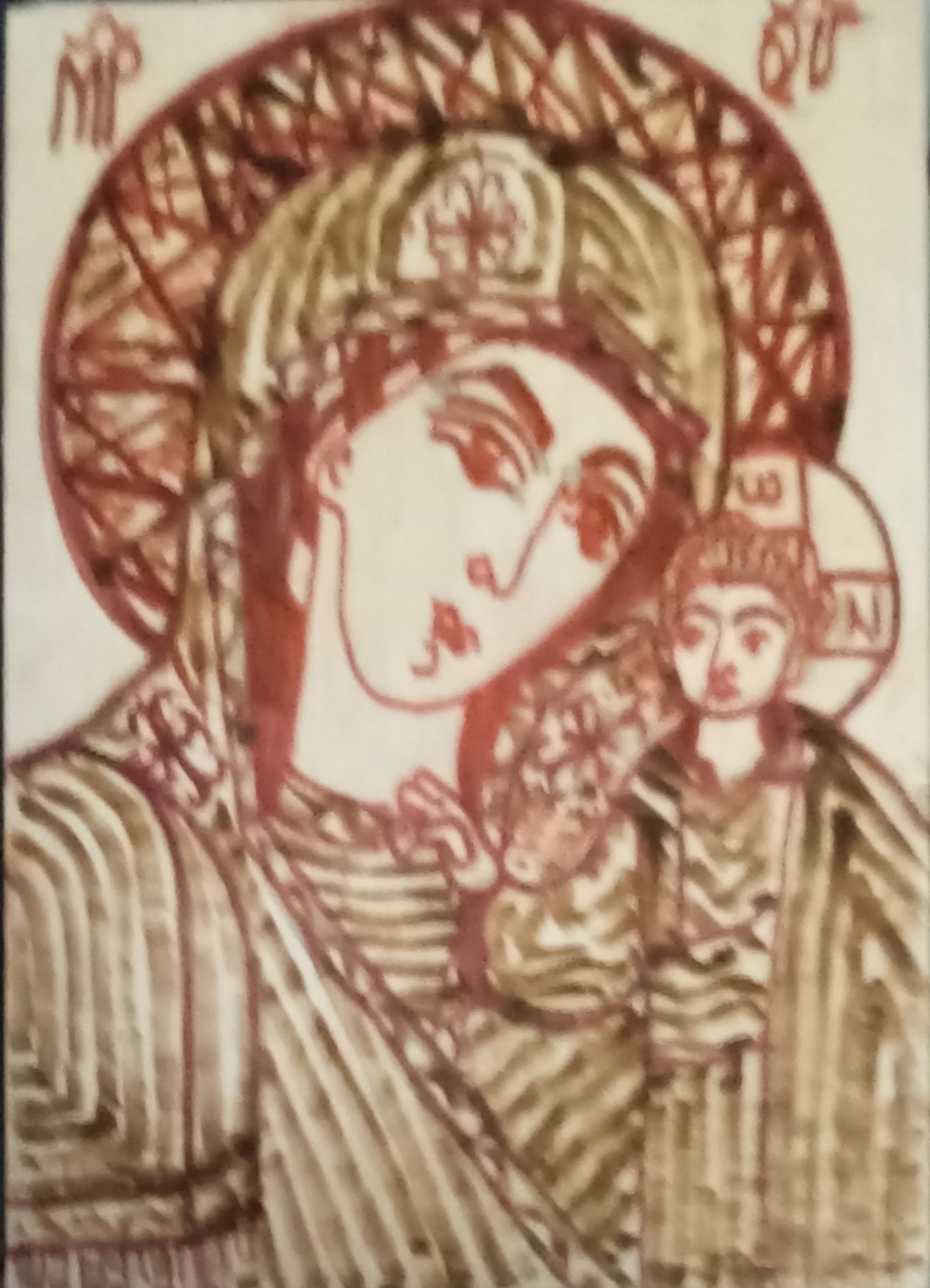 Icoana pirogravura pe lemn  - casă & stil de viață - accesorii religioase - icoane cu sfinți - Artynos.ro