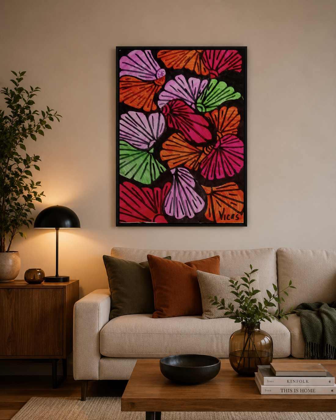 Flori  - arte vizuale și accesorii  - grafică, ilustrație - alte desene - Artynos.ro