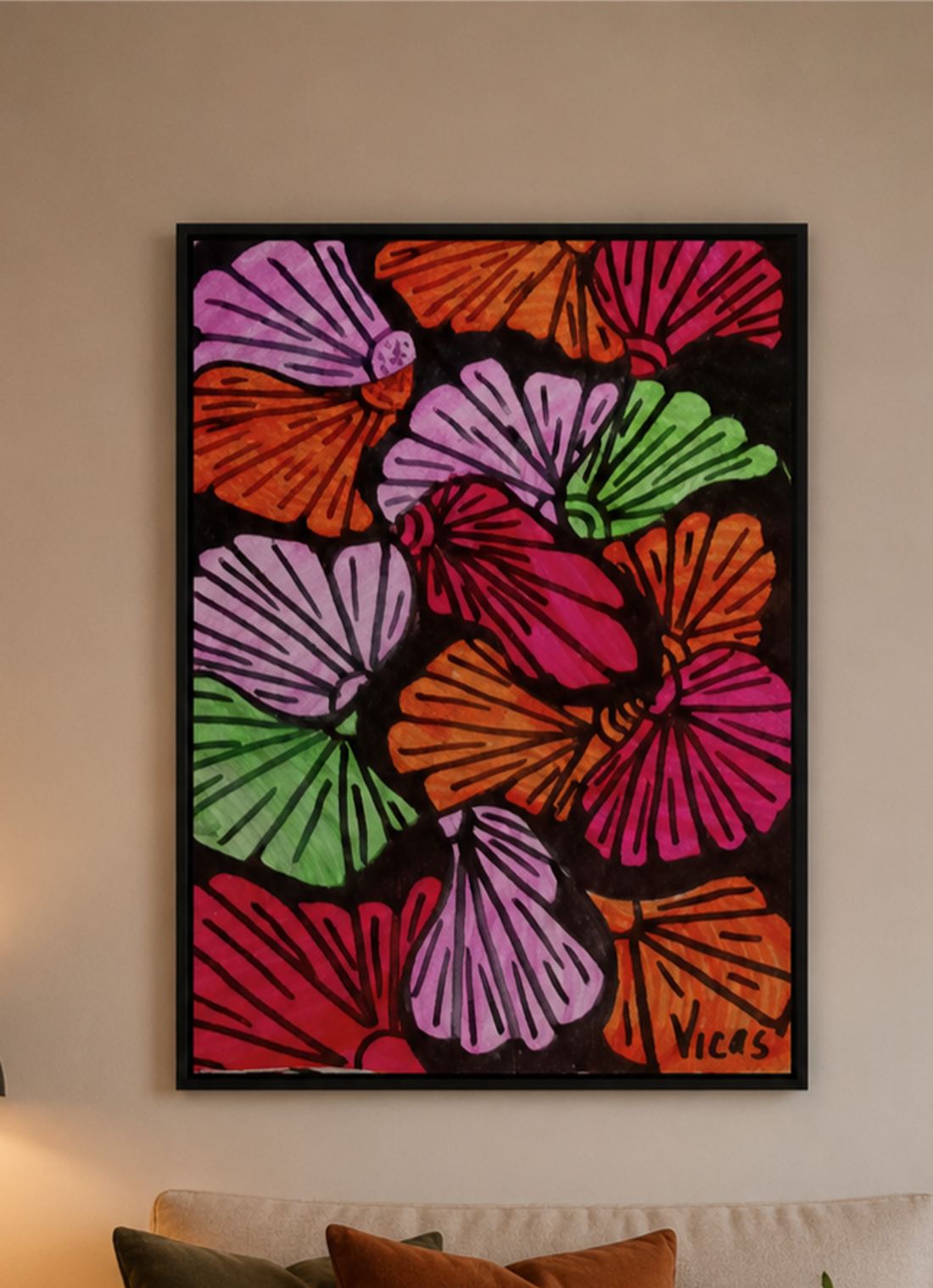 Flori  - arte vizuale și accesorii  - grafică, ilustrație - alte desene - Artynos.ro
