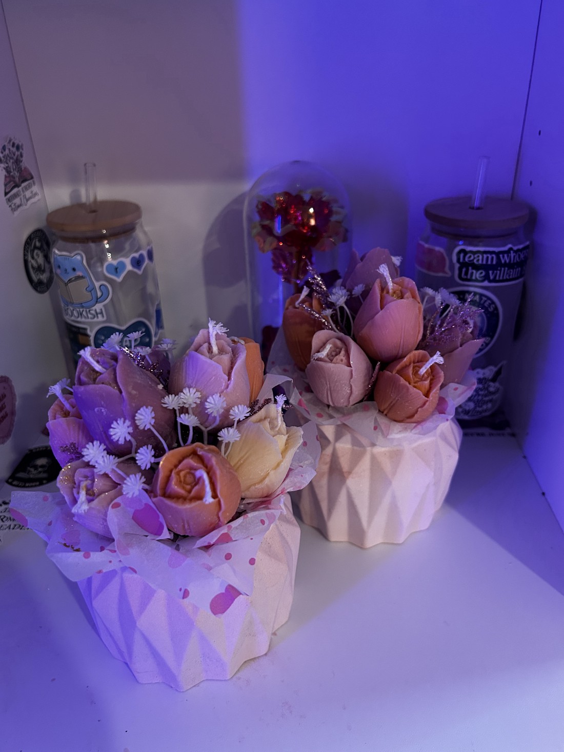 Buchet de flori cu lumânări -  - Artynos.ro