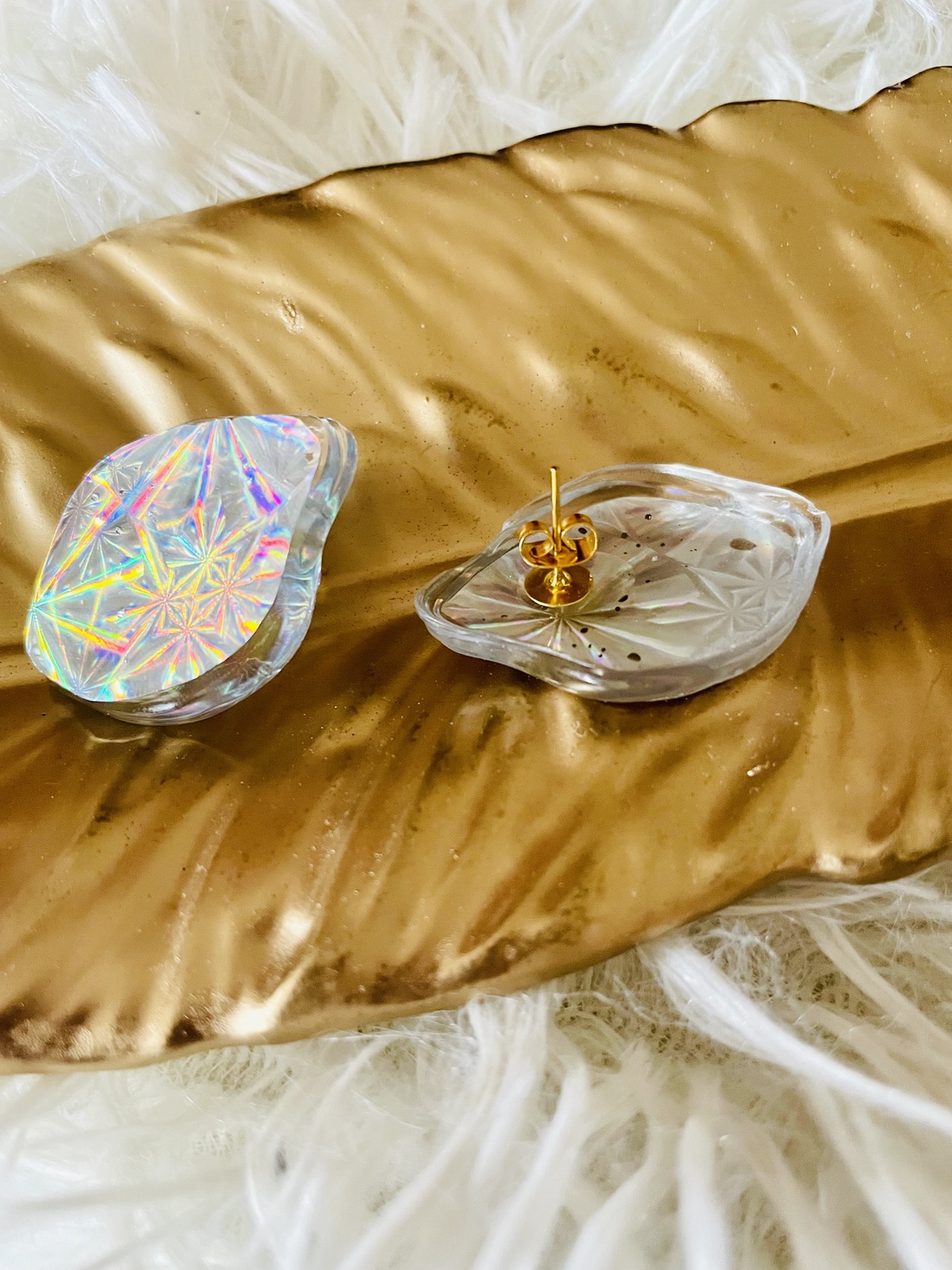 Cercei Glam Night - bijuterii - cercei - cercei din rășină - Artynos.ro