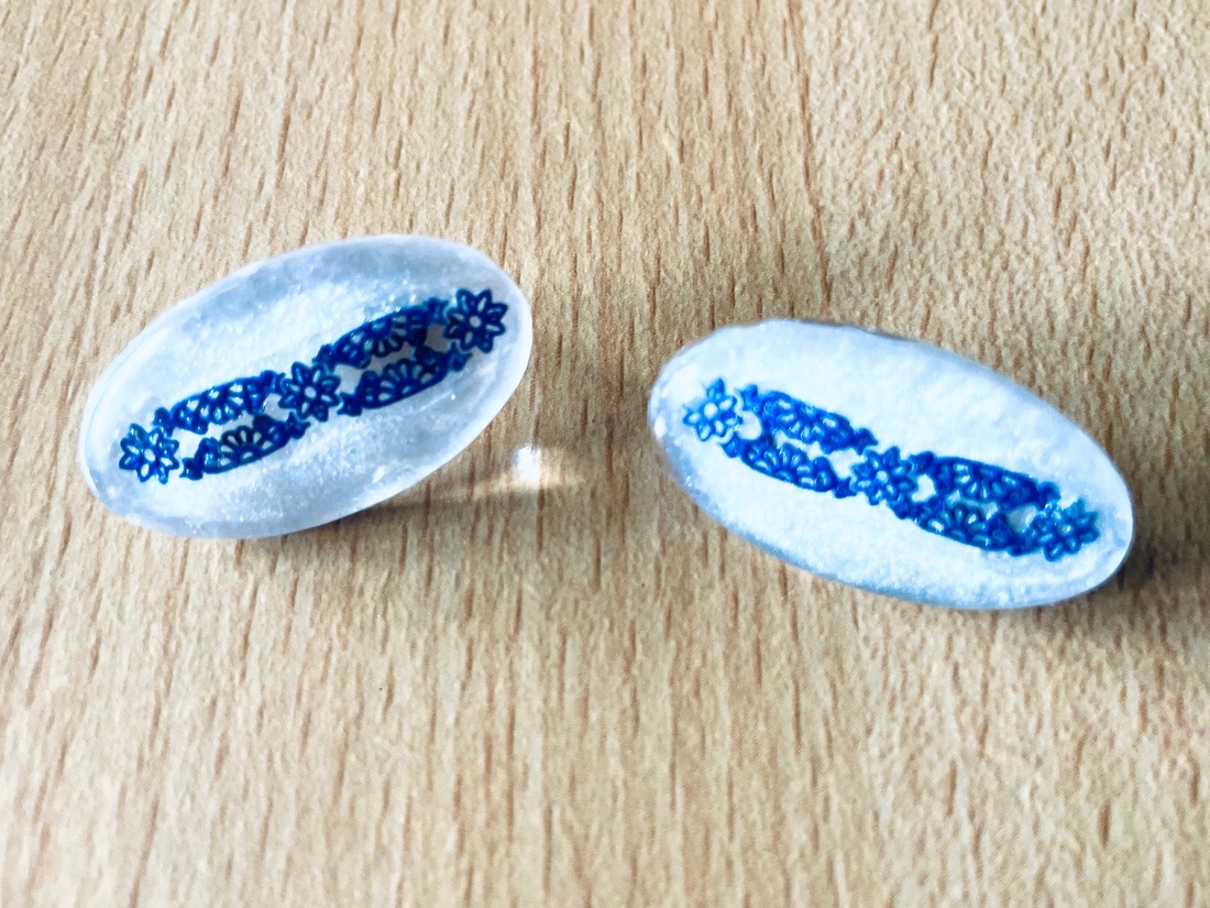 Cercei Braul Domnitei - bijuterii - cercei - cercei din rășină - Artynos.ro