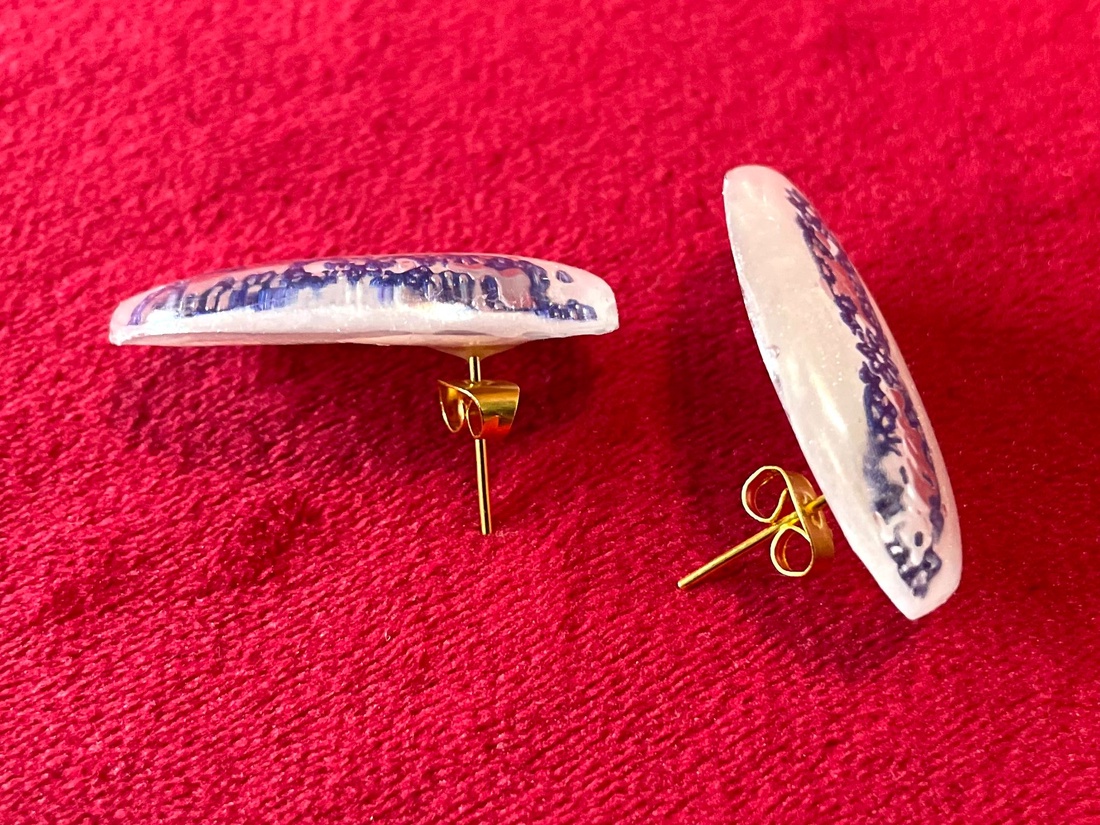 Cercei Braul Domnitei - bijuterii - cercei - cercei din rășină - Artynos.ro