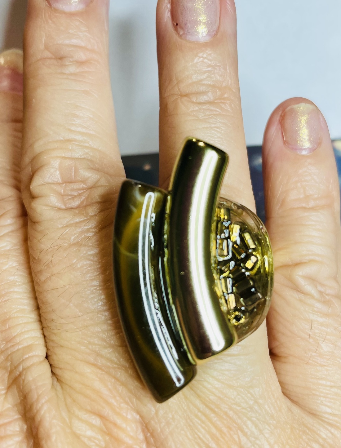 Golden Arcade - bijuterii - inele - inele statement - Artynos.ro