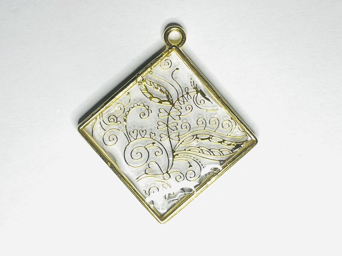 Pandantiv Golden Garden - bijuterii - coliere - coliere cu pandative - Artynos.ro