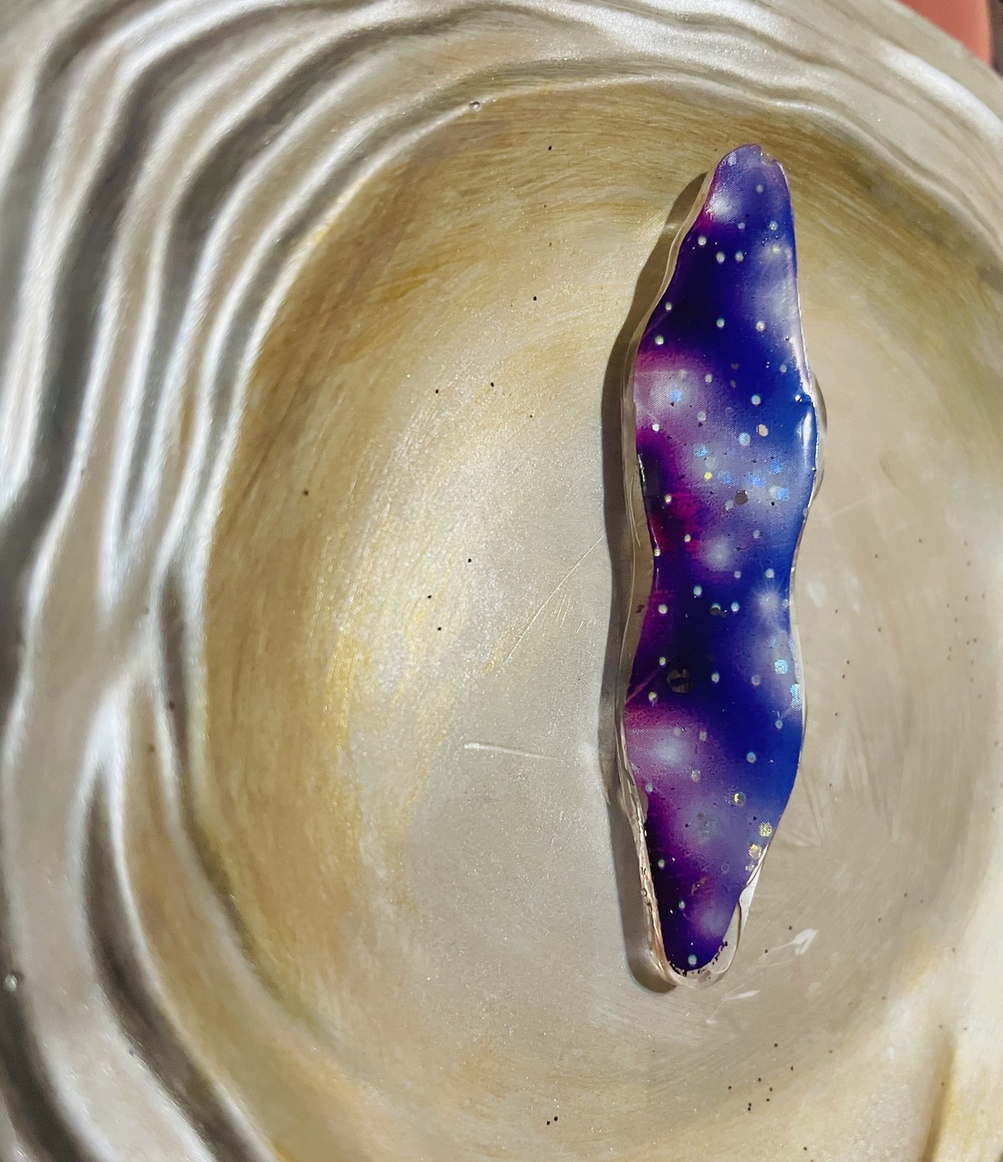 BroŎ Starry Night - accessorii și unelte - broșă, cerc, încuietoare - Artynos.ro