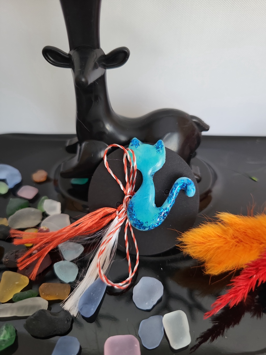 Martisor brosa pisica - bijuterii - mărțișor - Artynos.ro