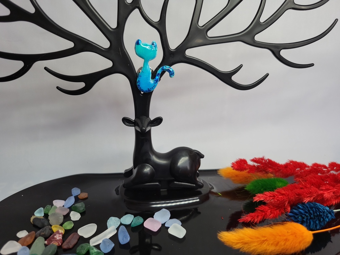 Martisor brosa pisica - bijuterii - mărțișor - Artynos.ro