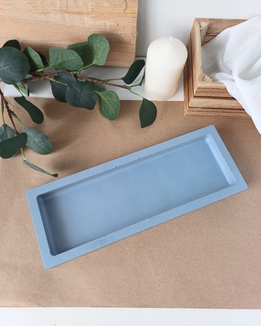 Tavă decorativă din beton Nordic Lines - casă & stil de viață - accesorii pentru decorat casa - decorațiuni de masă și decorațiuni pentru rafturi  - boluri din ceramică, boluri decorative - Artynos.ro