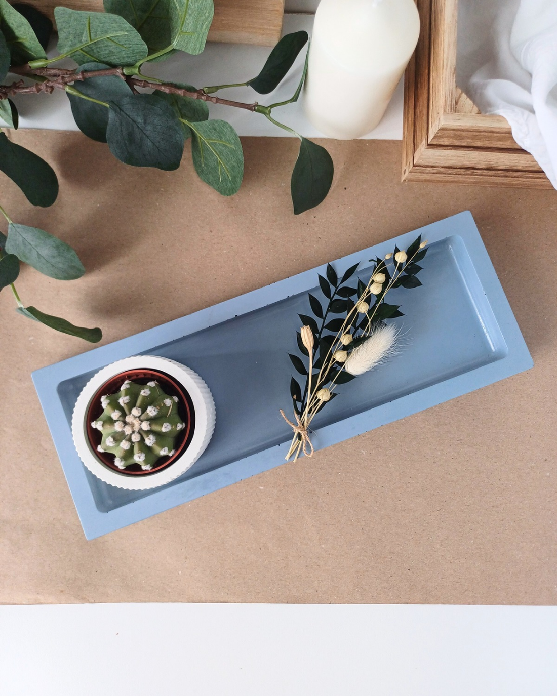 Tavă decorativă din beton Nordic Lines - casă & stil de viață - accesorii pentru decorat casa - decorațiuni de masă și decorațiuni pentru rafturi  - boluri din ceramică, boluri decorative - Artynos.ro