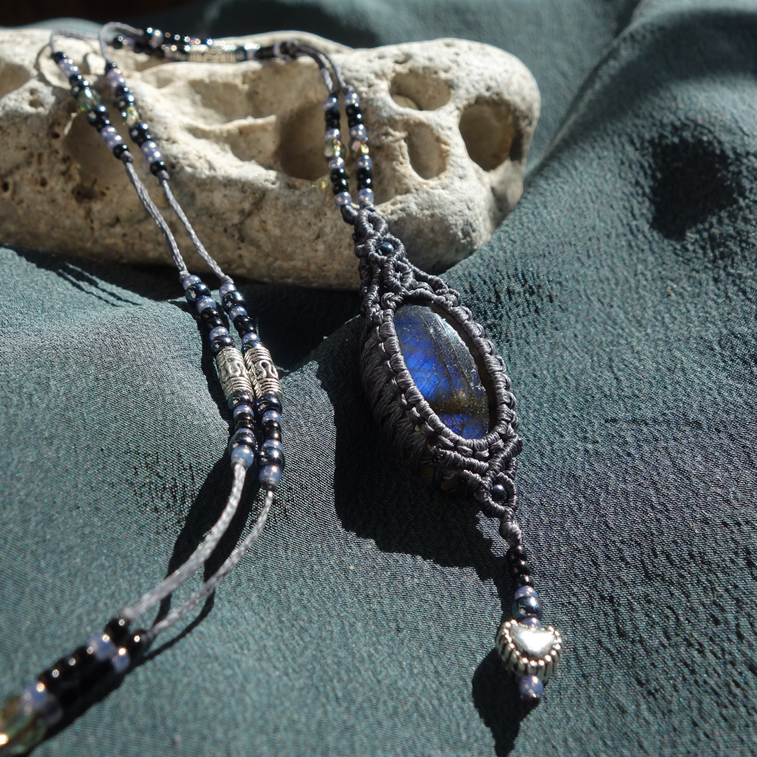 Colier Labradorit - bijuterii - coliere - Artynos.ro