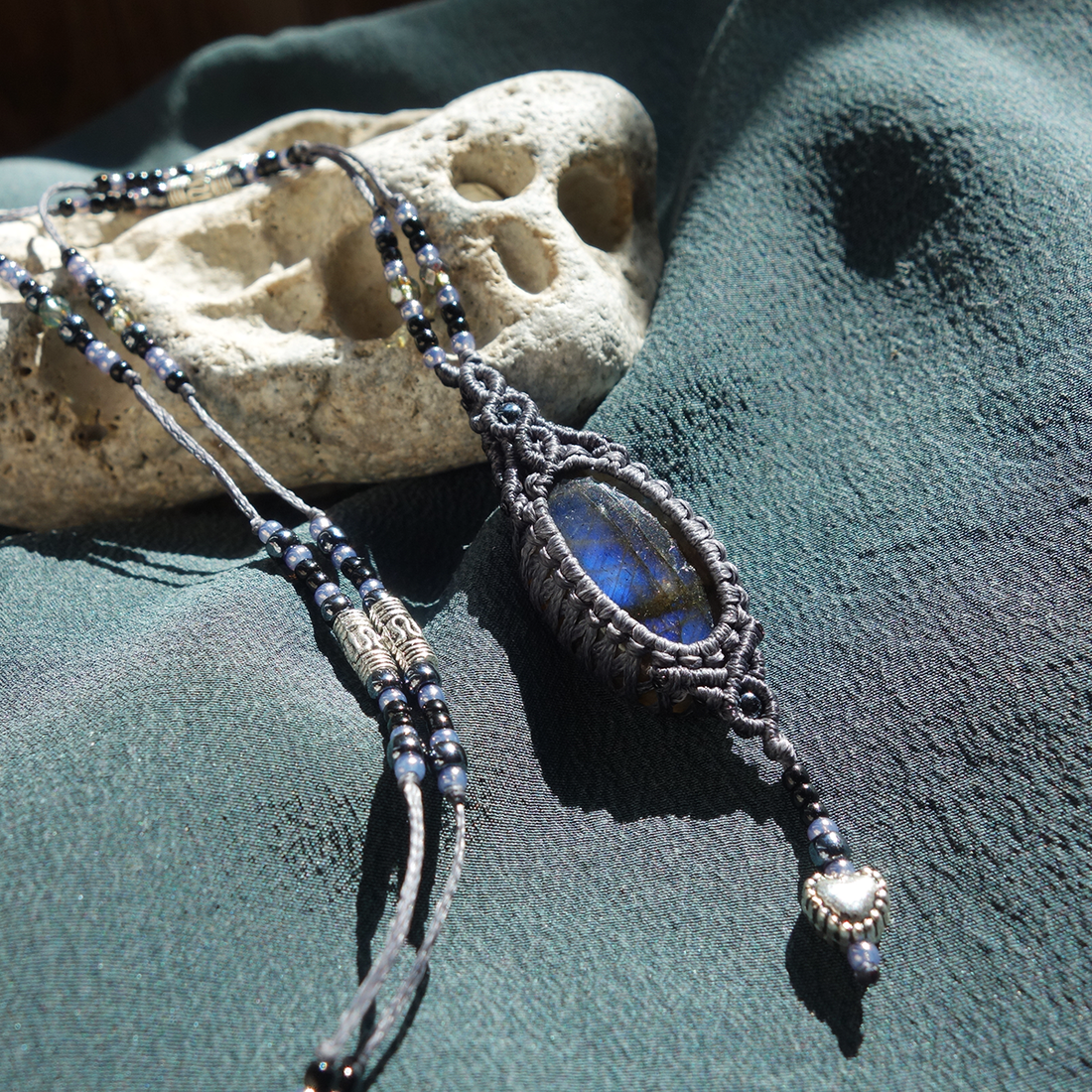 Colier Labradorit - bijuterii - coliere - Artynos.ro