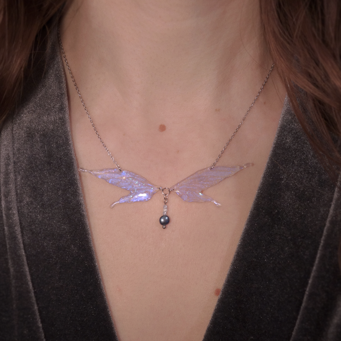 Colier Aripi Zână - bijuterii - coliere - coliere cu pandative - Artynos.ro