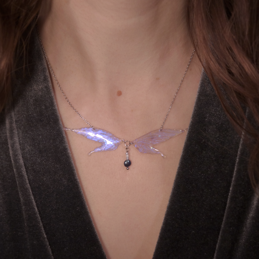 Colier Aripi Zână - bijuterii - coliere - coliere cu pandative - Artynos.ro