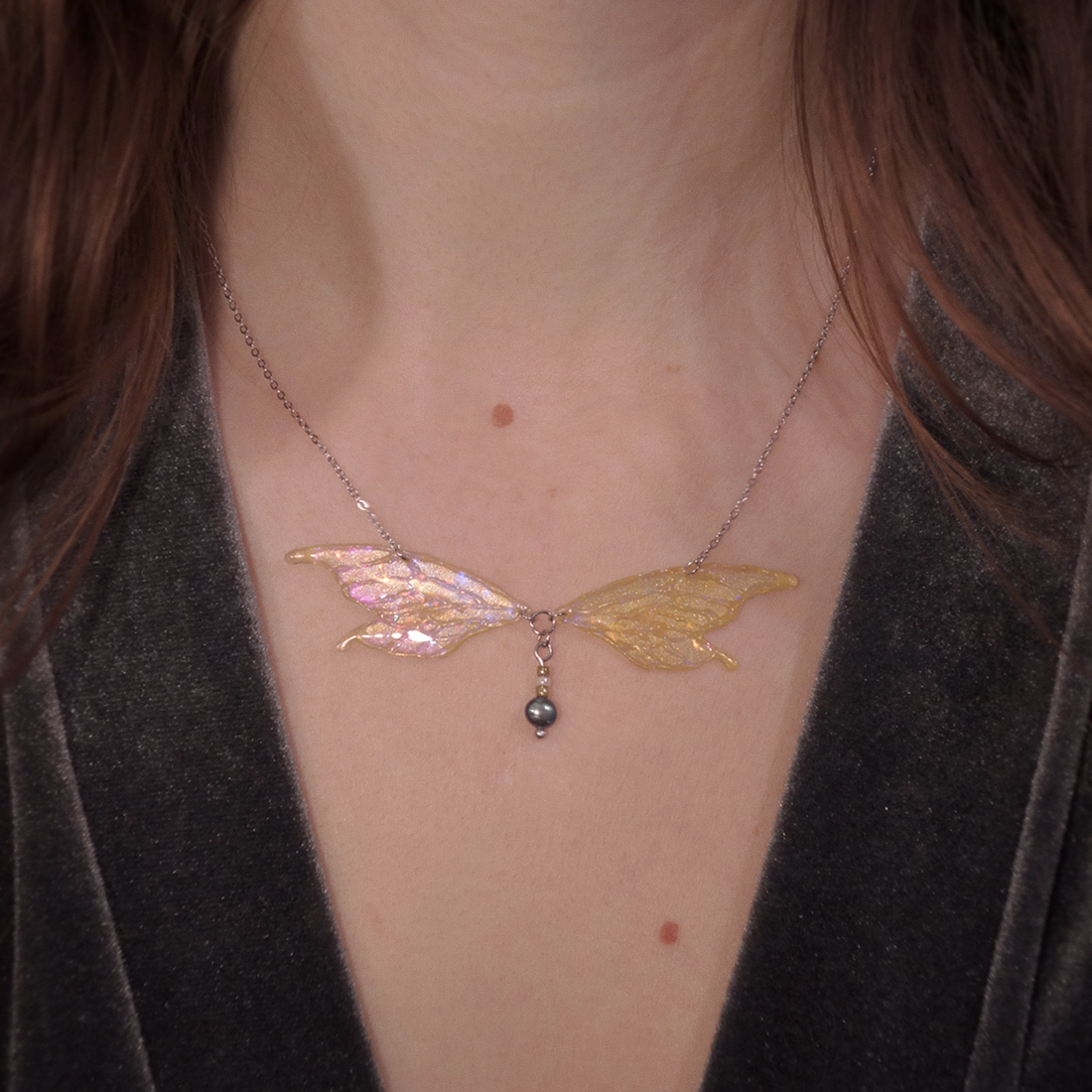 Colier Aripi Zână - bijuterii - coliere - coliere cu pandative - Artynos.ro