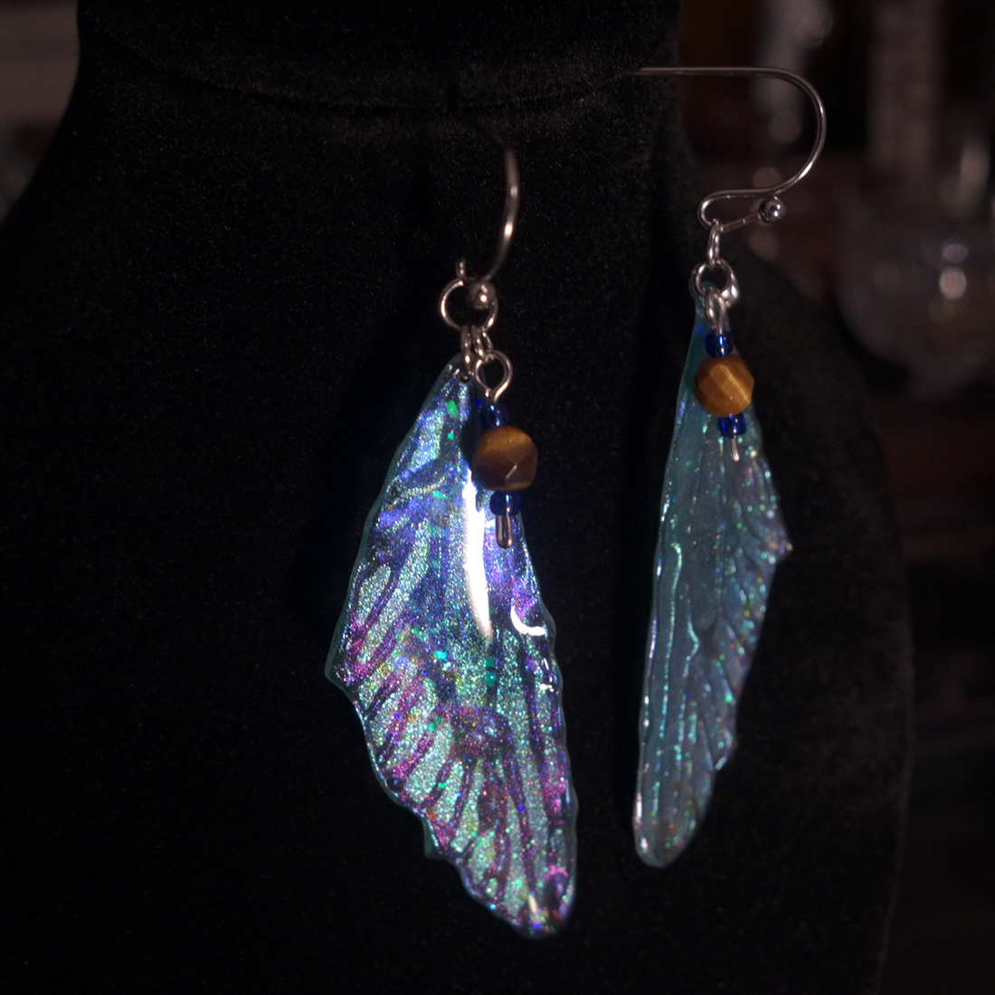 Cercei Aripi Zână - bijuterii - cercei - cercei lungi - Artynos.ro