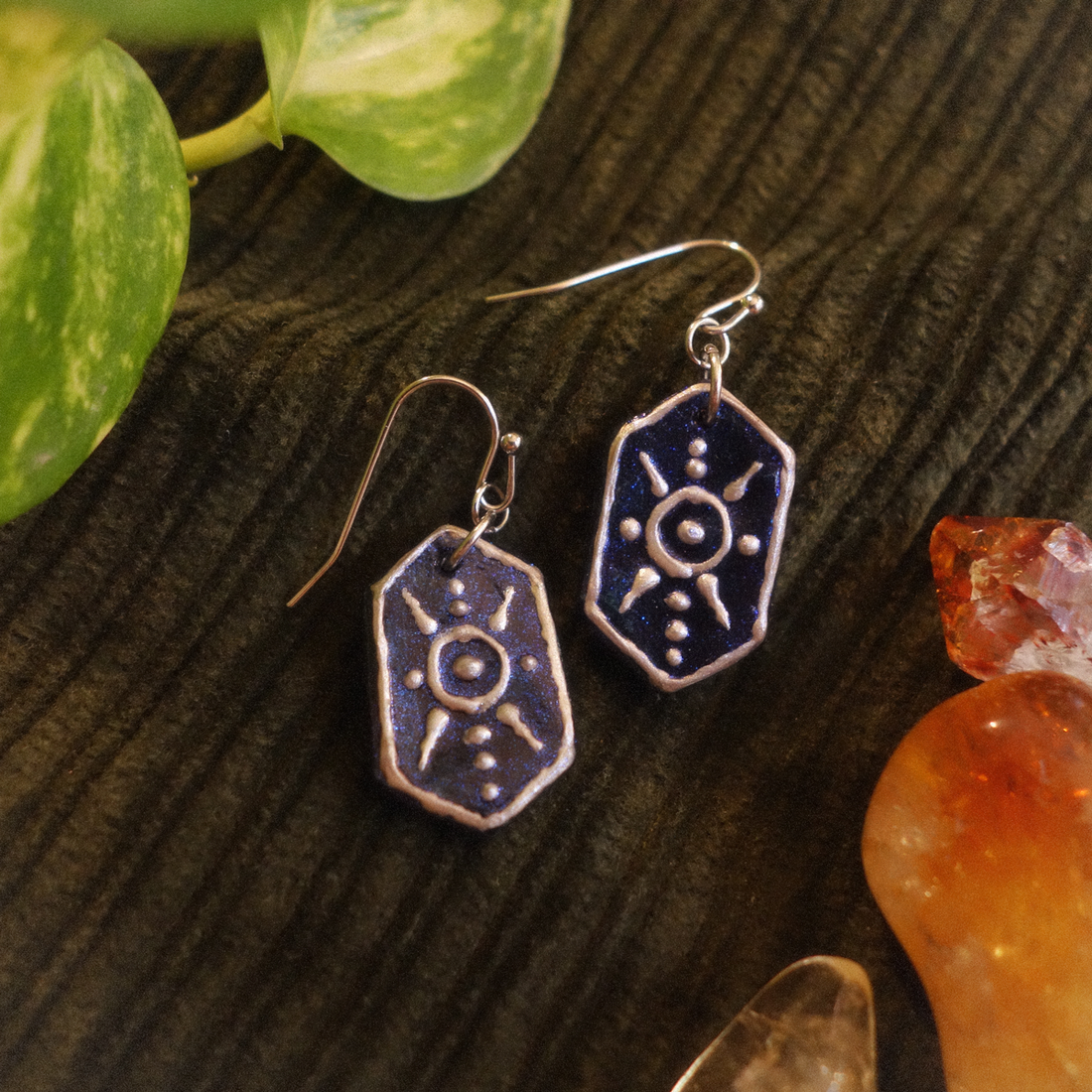 Cercei din lut - bijuterii - cercei - cercei lungi - Artynos.ro