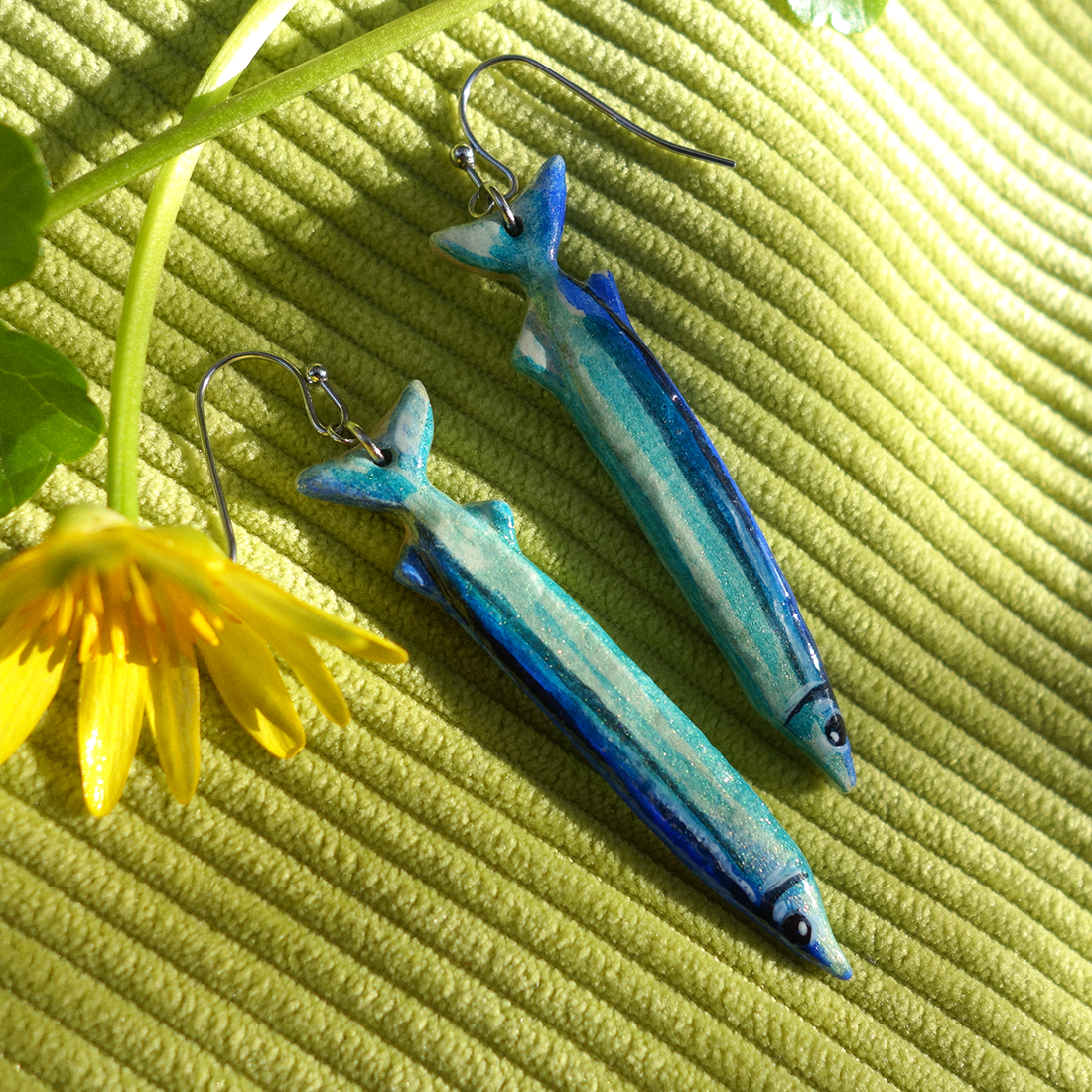 Cercei Peștișori - bijuterii - cercei - cercei cu figurine - Artynos.ro