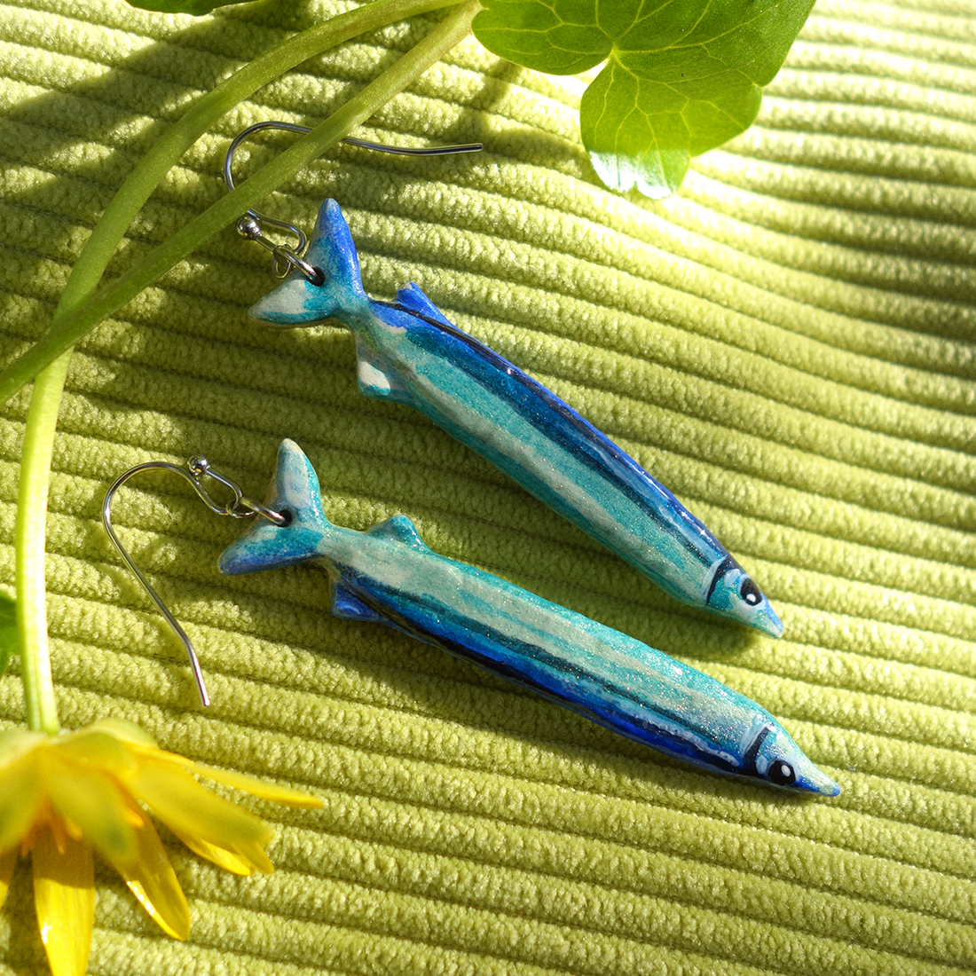 Cercei Peștișori - bijuterii - cercei - cercei cu figurine - Artynos.ro