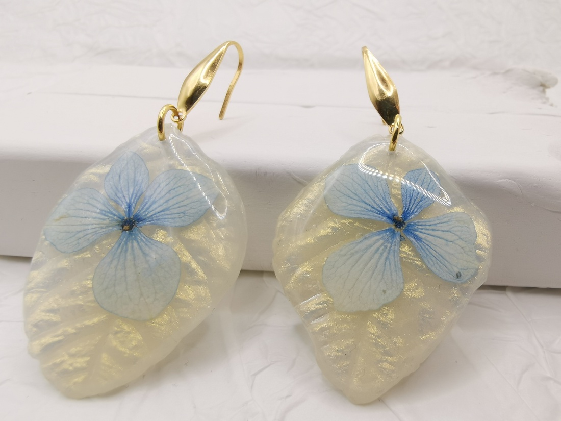 Cercei frunzulite - bijuterii - cercei - Artynos.ro