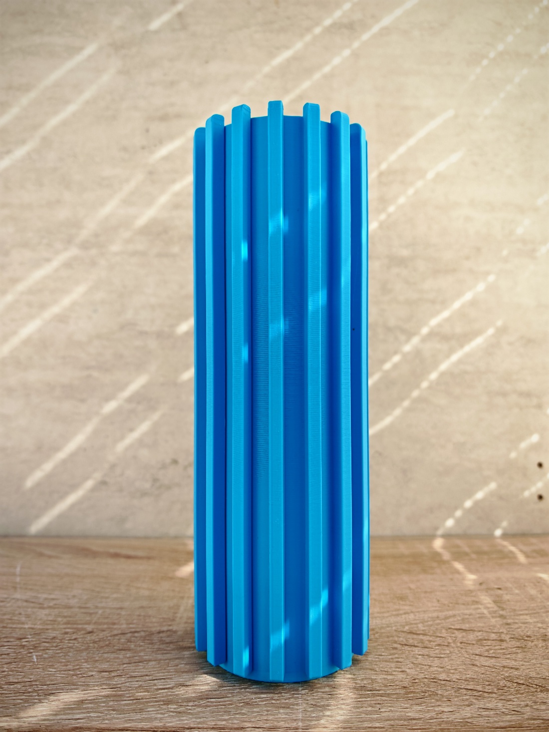 Vază decorativă modernă DiVio Stria � design 3D printat cu inserție cilindru sticlă - casă & stil de viață - decorațiuni de casă - accesorii florale - vaze - Artynos.ro