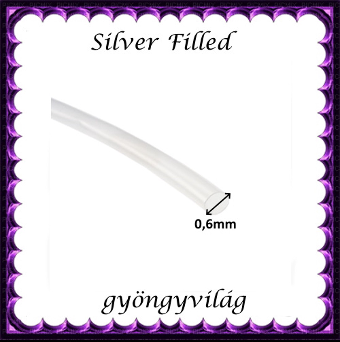 Accesorii pentru bijuterii din argint 925: sârmă SFH 0,6mm 1cm -  - Artynos.ro