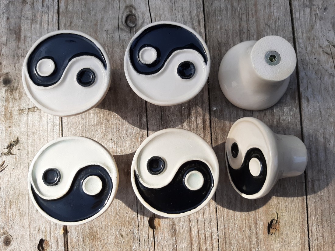 Mânere și butoane de mânere de mobilă yin-yang - casă & stil de viață - mobilier artizanal - mânere și butoane de mânere de mobilă - Artynos.ro