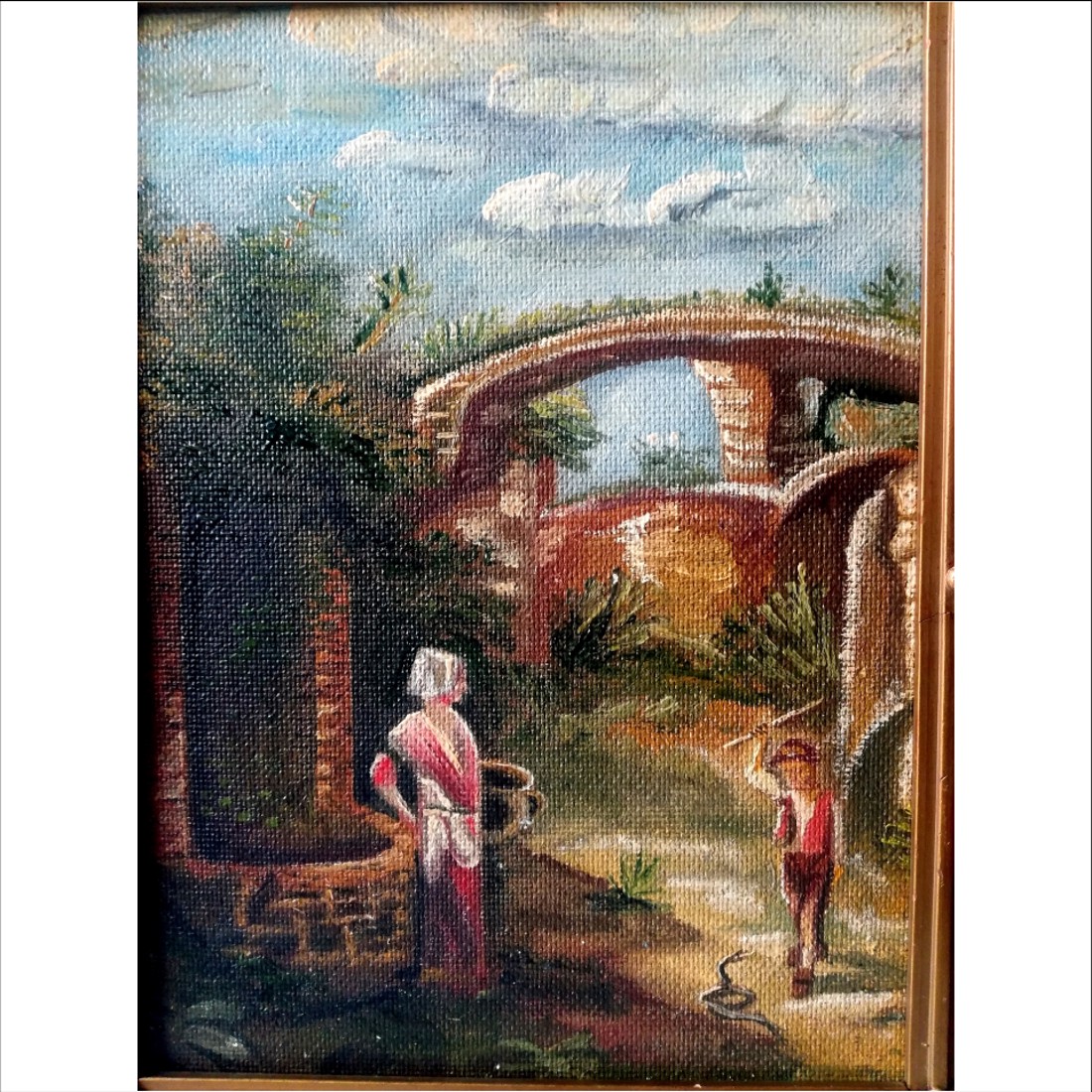 Pictură istorică vintage în ulei - arte vizuale și accesorii  - picturi - pictură în ulei - Artynos.ro