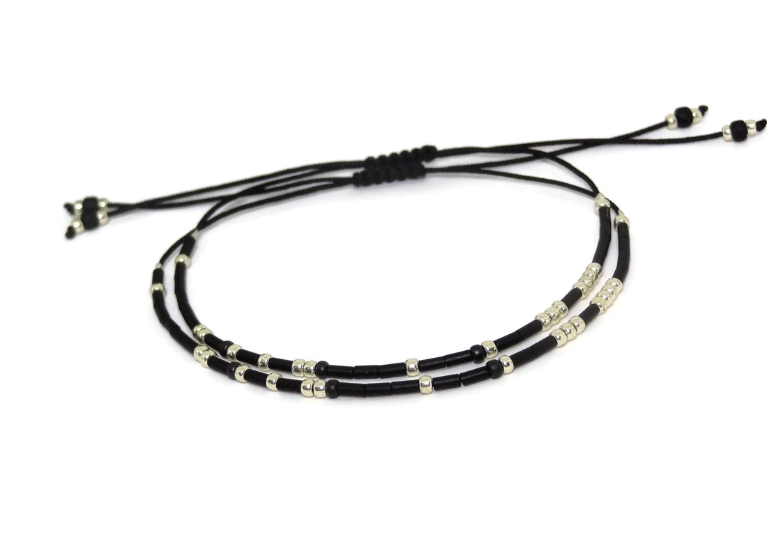 Set cuplu bratari cod Morse. Bratari personalizate - bijuterii - brățări - brățară cu mărgele - Artynos.ro