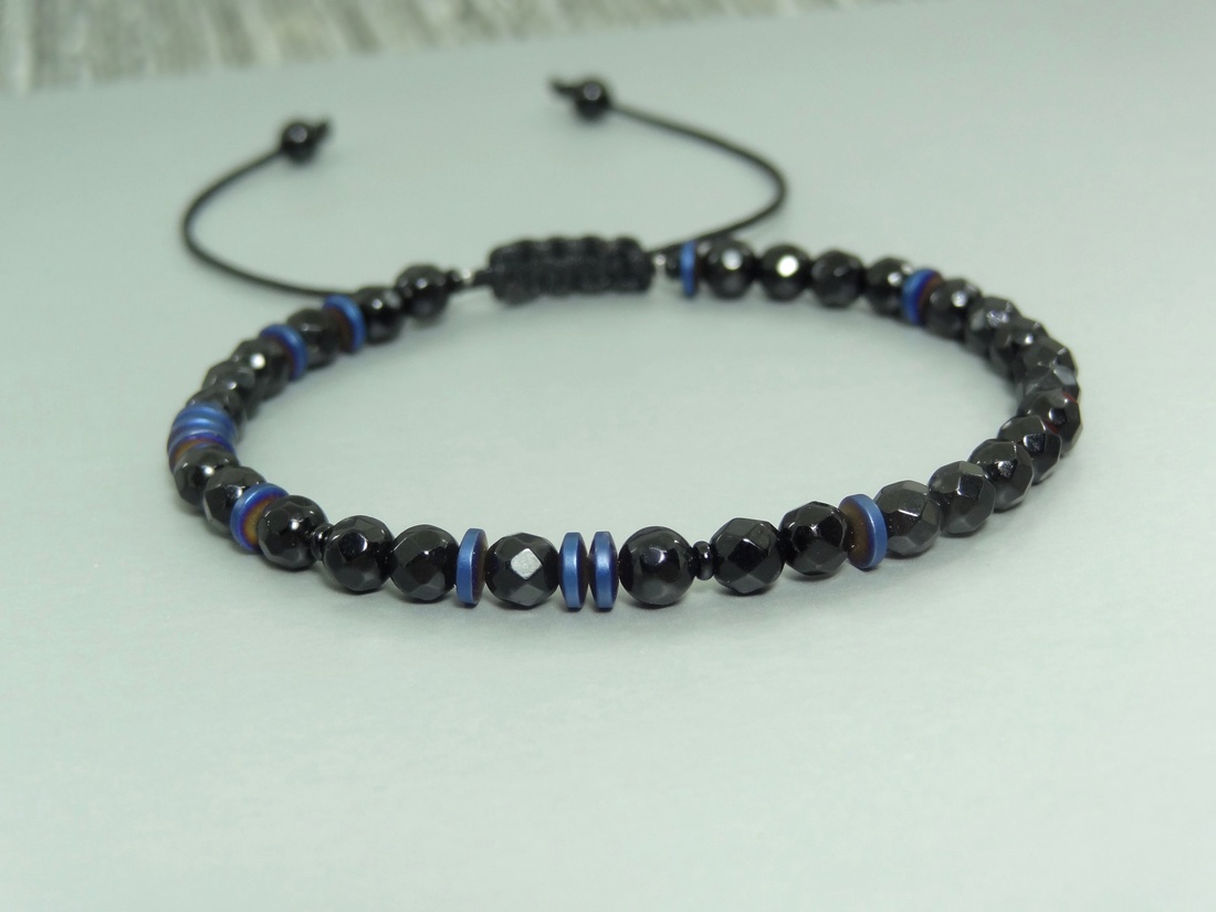 Bratara barbati/unisex - cod morse - onix si hematit / Bratari personalizate. - bijuterii - brățări - brățară cu mărgele - Artynos.ro Bratara barbati/unisex - cod morse - onix si hematit / Bratari personalizate. - bijuterii - brățări - brățară cu mărgele - Artynos.ro